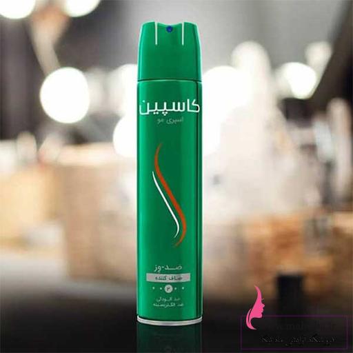اسپری-مو-کاسپین-ضد-وز شرکت پخش لوازم آرایشی کاسپین(تافت کاسپین سبز)