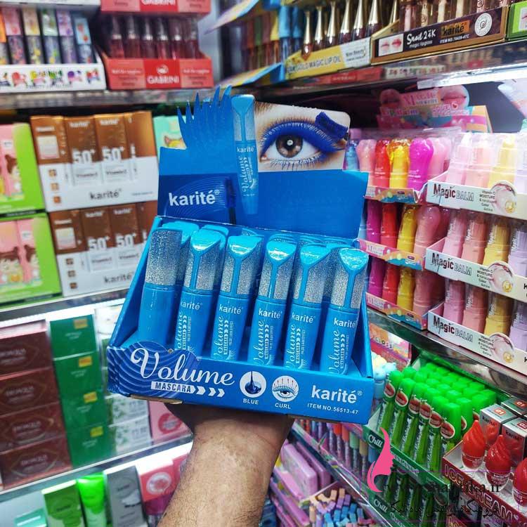 آبیپپپپ ریمل آبی کاریته لوازم آرایشی فانتزی