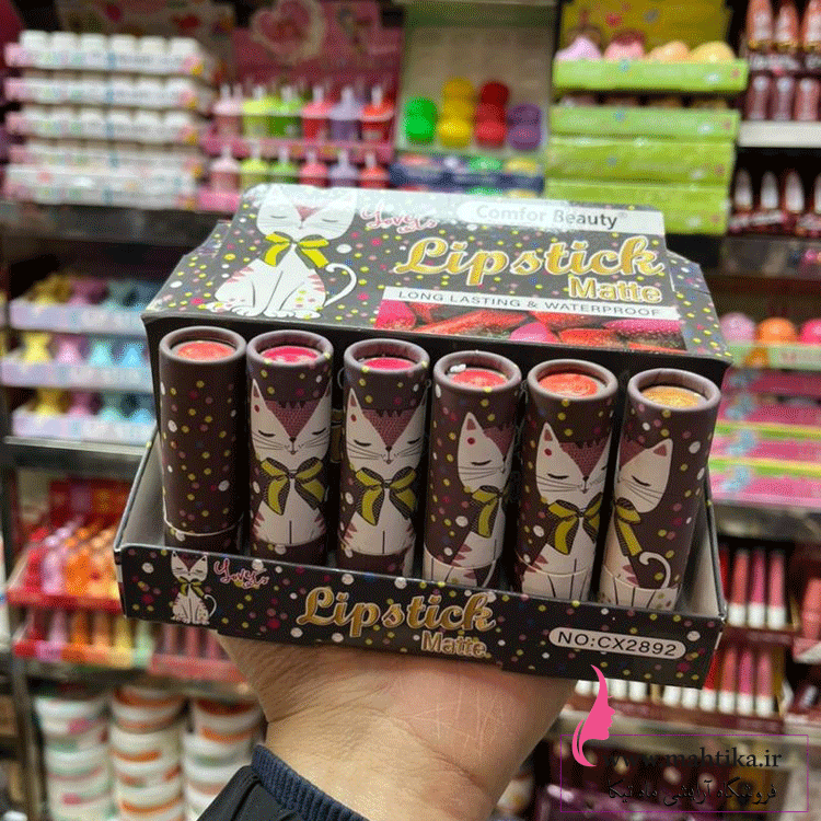 رژ-جامد-گربه رژ لب جامد و فانتزی طرح گربه