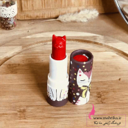 رژ لب جامد و فانتزی طرح گربه