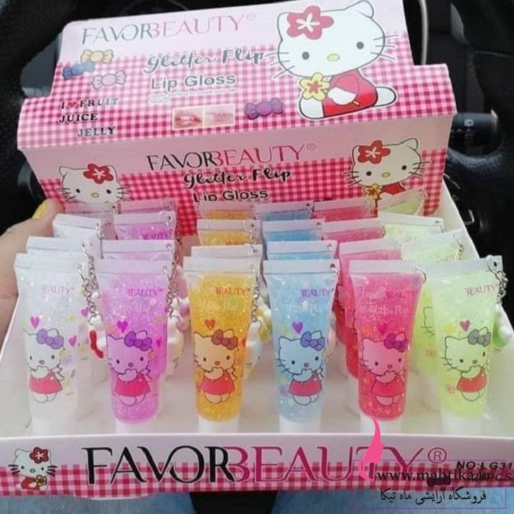 آرایشی عمده، لیپ گلس شاین هلو کیتی |نمایندگی favor beauty آرایشی عمده، لیپ گلس شاین هلو کیتی |نمایندگی favor beauty