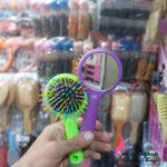 آرایشی عمده، برس دخترانه عمده مدل ماکارانی پشت آینه