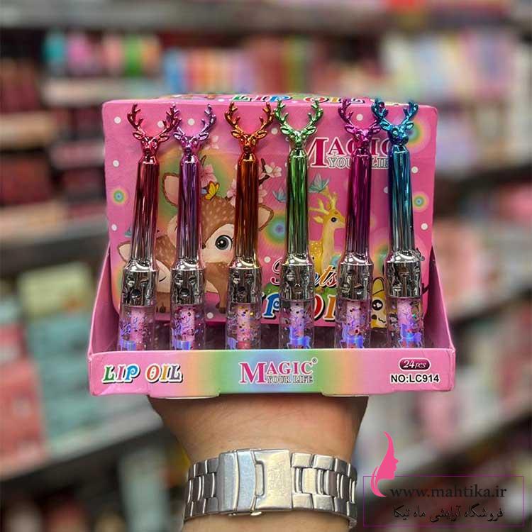 برق-لب-کله-گوزنی برق لب صورتی حرارتی | عمده فروش رژ لب تهران