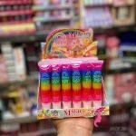 خرید عمده برق لب فانتزی رنگین کمانی