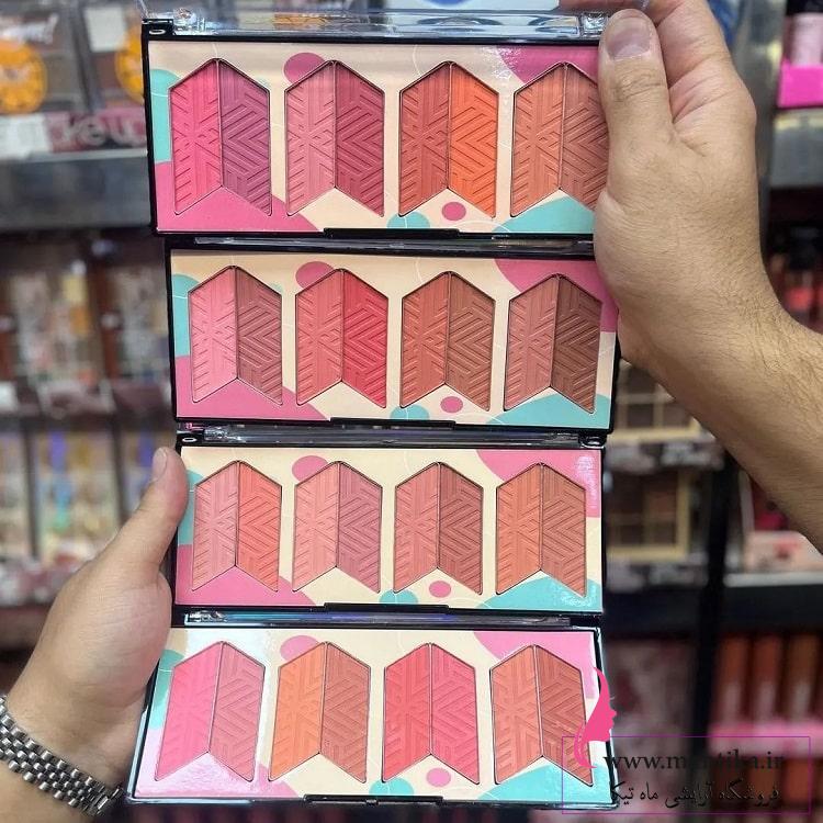 قیمت خرید عمده پالت رژگونه رومانتیک | آرایشی عمده قیمت خرید عمده پالت رژگونه رومانتیک | آرایشی عمده