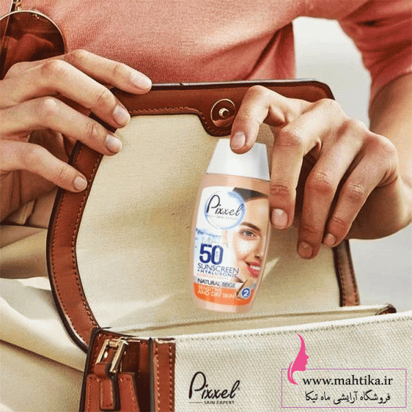 سایت پخش محصولات پیکس. ضد افتاب رنگی پوست خشک