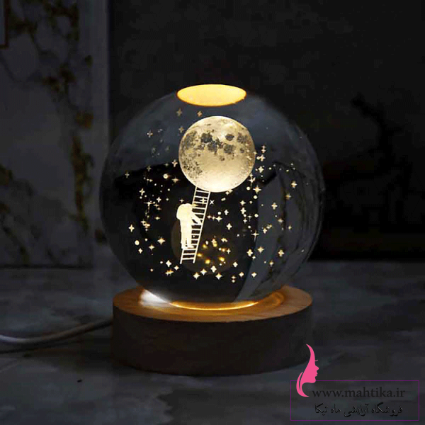 گوی-کریستال فروش عمده گوی کریستالی سه بعدی و چراغ دار