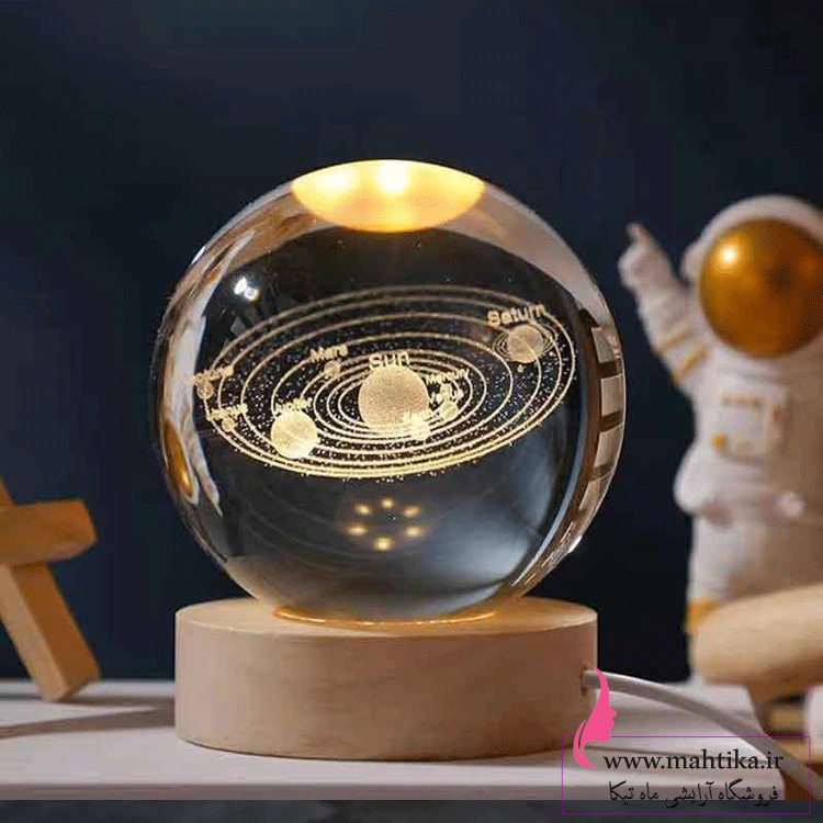 گوی فروش عمده گوی کریستالی سه بعدی و چراغ دار