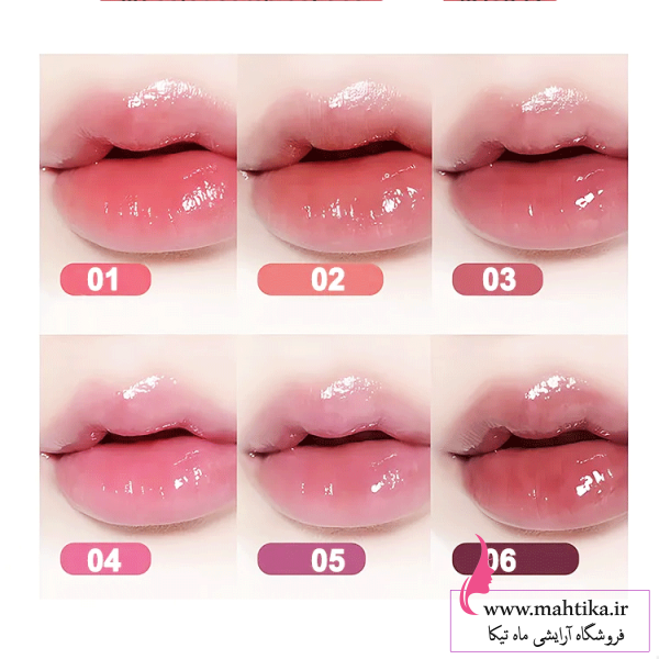 رنگ-بندی سرم رنگی لب تینت لب ژله ای پژواین PAGE VINE Lip Serum