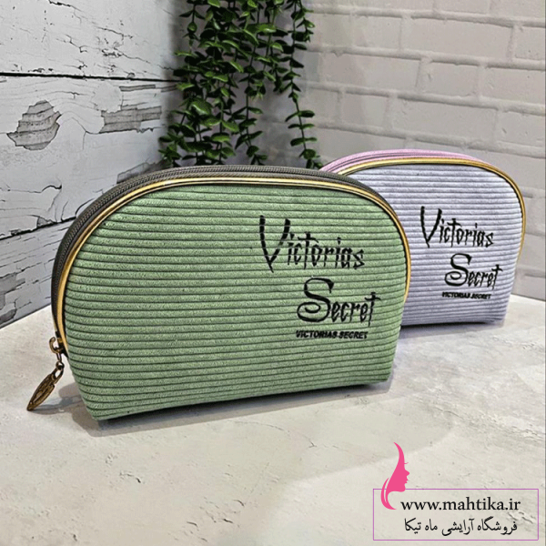 خملی کیف آرایشی ویکتوریا پارچه مخملی - Image 1