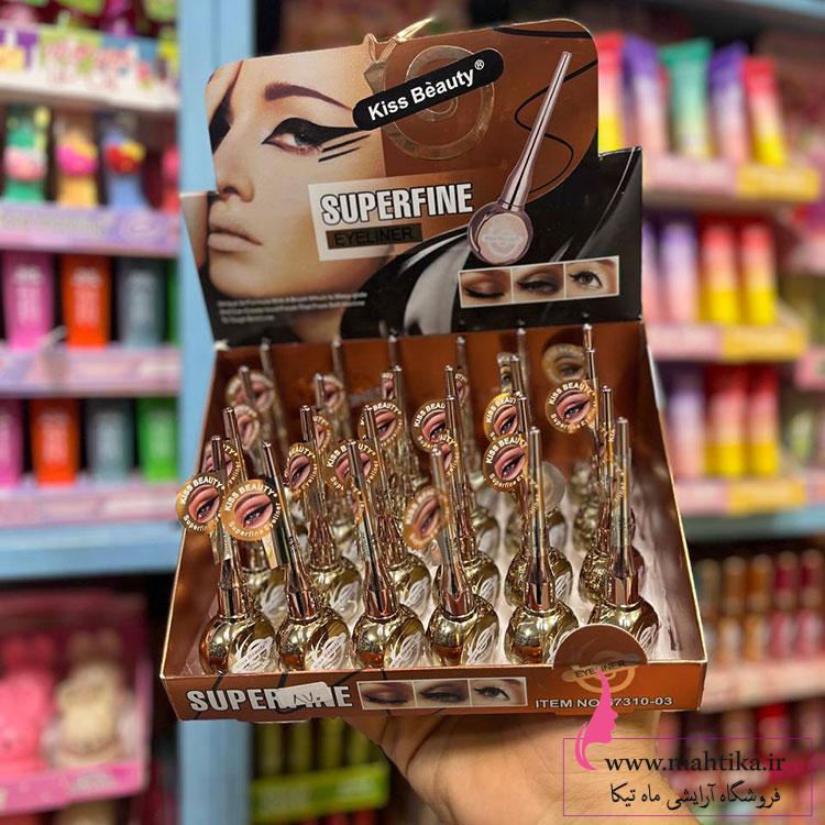 خط-عمدهههه خط چشم ماژیکی مشکی عمیق، نوک فوقباریک، خطی دقیق