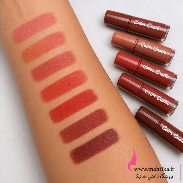 رژ-اصلی قیمت عمده ست رژ لب شکلاتی Color Castle