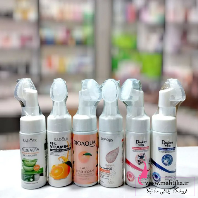 فوم-براش-دارر فوم شستشوی صورت برسدار | پاککنندگی عمیق و نرمی بینظیر