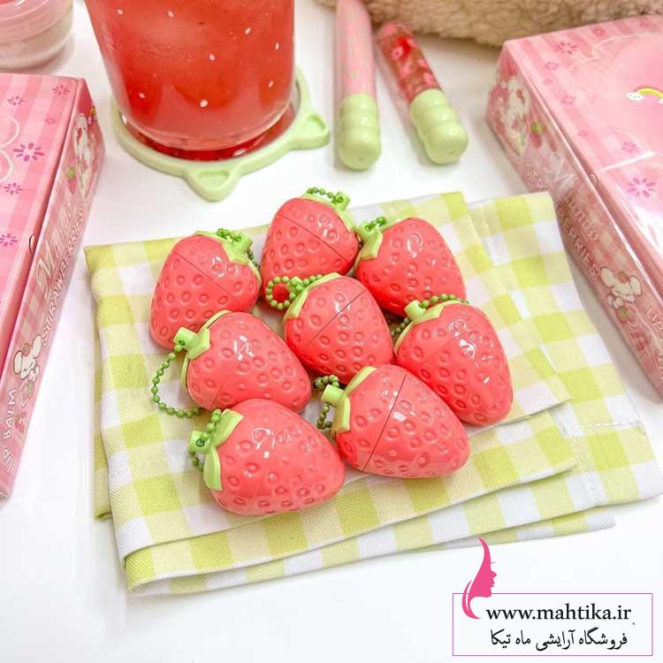 توت-فرنگی رز لب و بالم لب توتفرنگی فانتزی | پخش آرایشی ماهتیکا💋