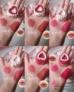 بالم رژ فانتزی طرح کیک توت‌فرنگی | ۶ رنگ مات و بسته‌بندی یونیک: