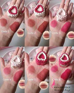 بالم رژ فانتزی طرح کیک توت‌فرنگی | ۶ رنگ مات و بسته‌بندی یونیک: