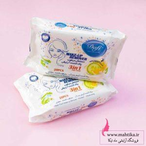 قیمت خرید عمده دستمال مرطوب 20برگی دافی