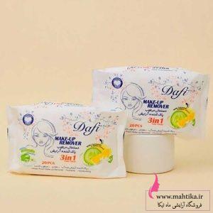 قیمت خرید عمده دستمال مرطوب 20برگی دافی