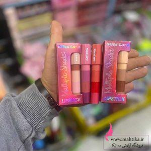 رژلب 5طبقه میس لارا با قیمت عمده شاین مات