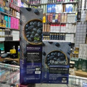 شامپو و ماسک مو فقاد سولفات بلوبری | آبرسان و ترمیم‌کننده حرفه‌ای مو