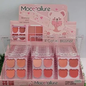 خرید عمده رژگونه 4 رنگ Mocallure |پخش ویژه آرایشی عمده