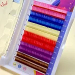 مژه رنگی ریسه ای در تنوع 8 رنگ محبوب مژه فانتزی
