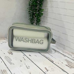 واش بگ رنگین کمانی کیف آرایشی طلقی WASHBAG