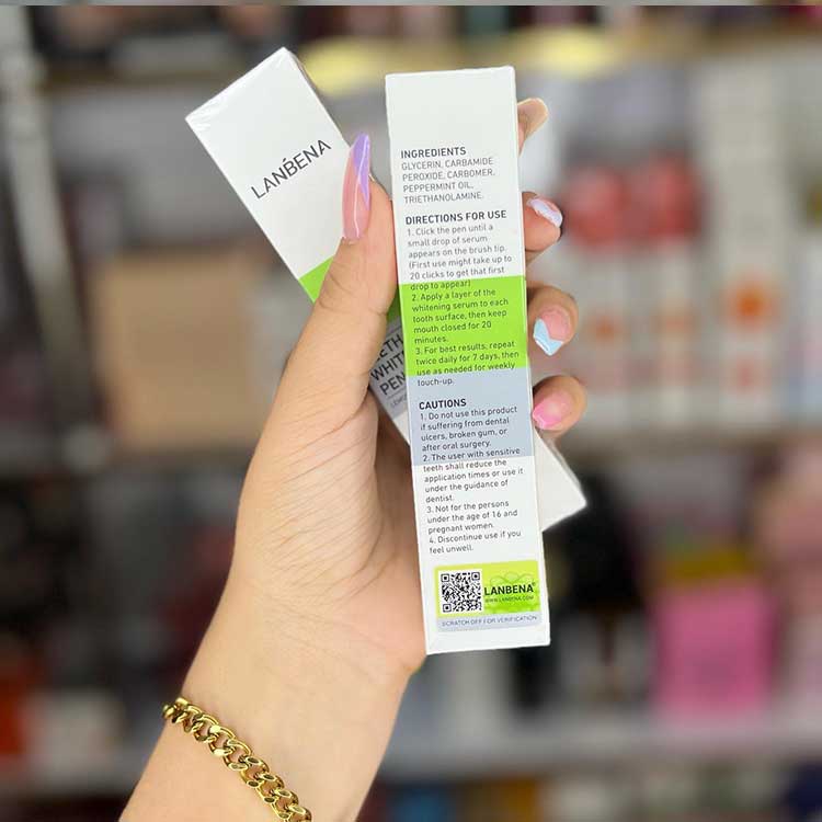 سرم لاکی سفیدکننده دندان لانبنا LANBENA مدل Whitening Pen