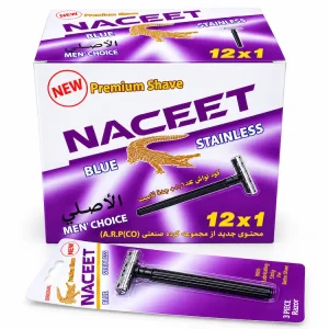 خرید عمده تیغ اصلاح ناچت آبی (NACEET BLUE) مدل استیل